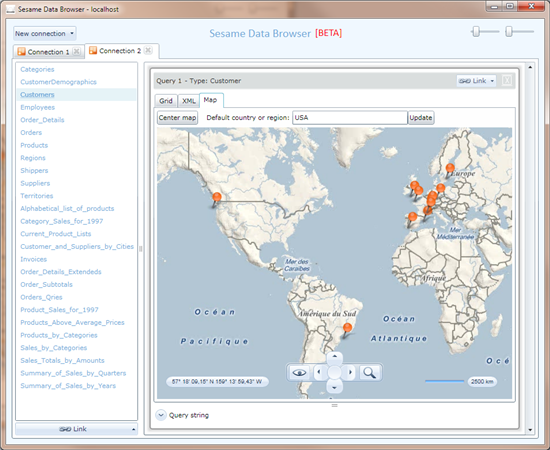 Sesame Map Northwind